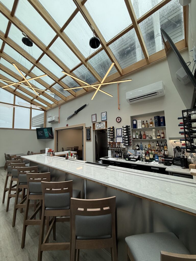 The Piper Lounge Bar with skyline view